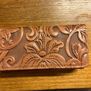 B.O.C Floral Embossed Faux Leather Wallet